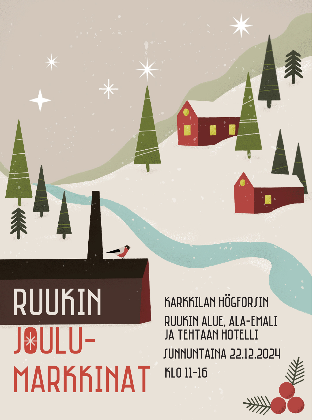 Ruukin Joulumarkkinat juliste